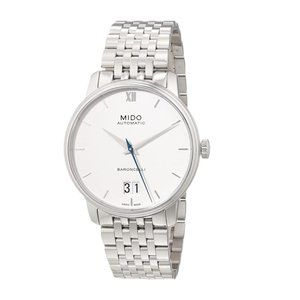 Mido Baroncelli Big Date Swiss Automatic Watch White Dial - Case 40mm